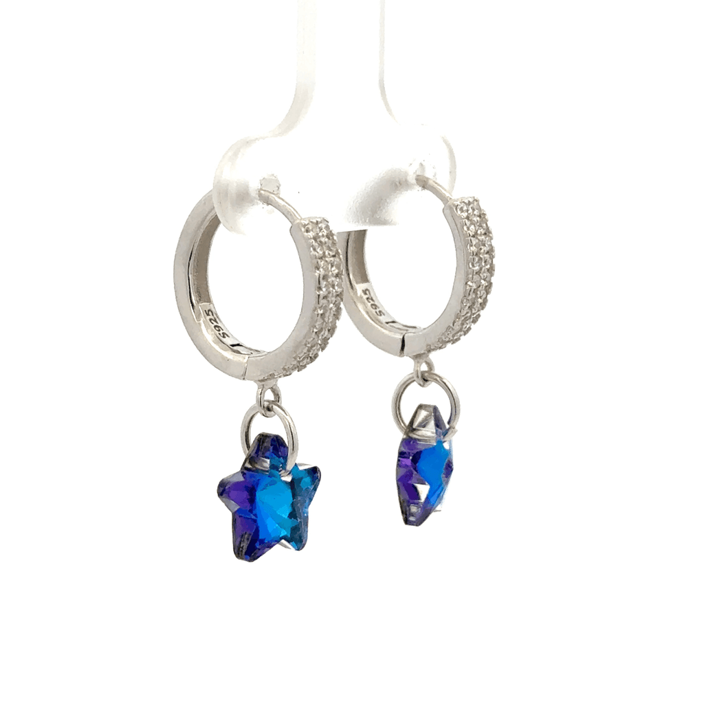 Star Blue Drops Baali Earring