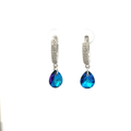 Blue Drops Baali Earring