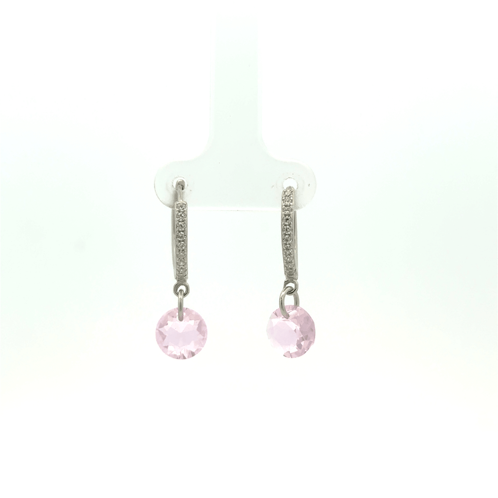 White Drops Baali Earring