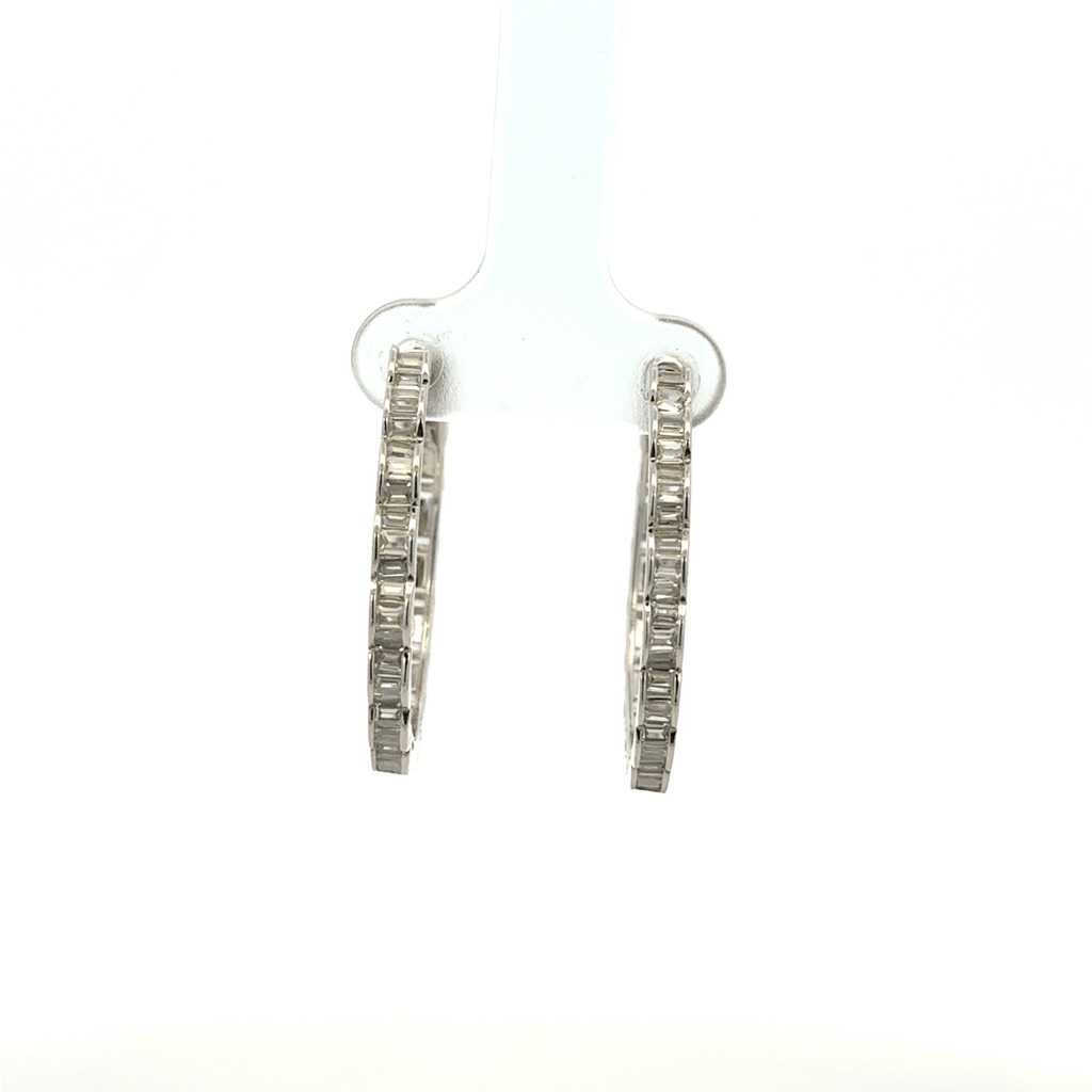 Curl Long Hoop Baali Earrings