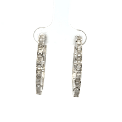 Curl Long Hoop Baali Earrings