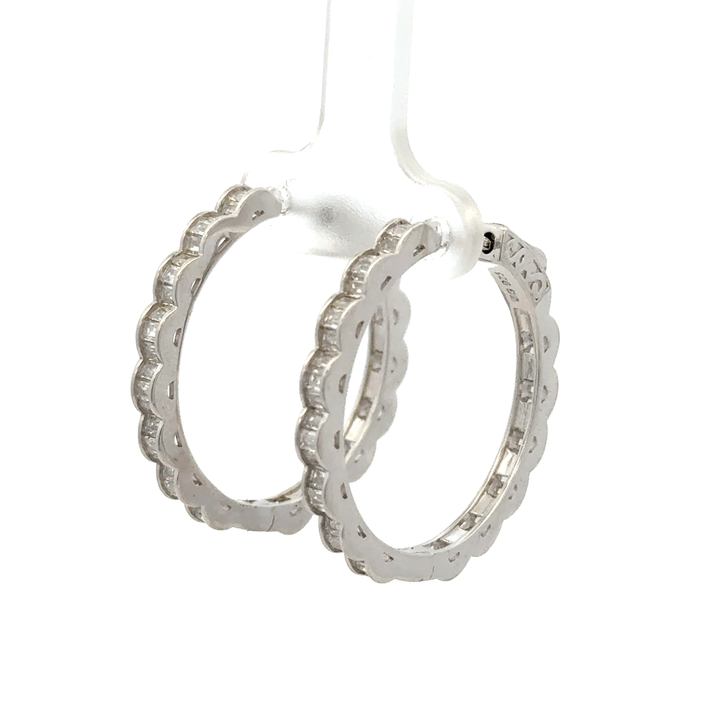 Curl Long Hoop Baali Earrings