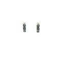 Black  Enamel Baali Earring