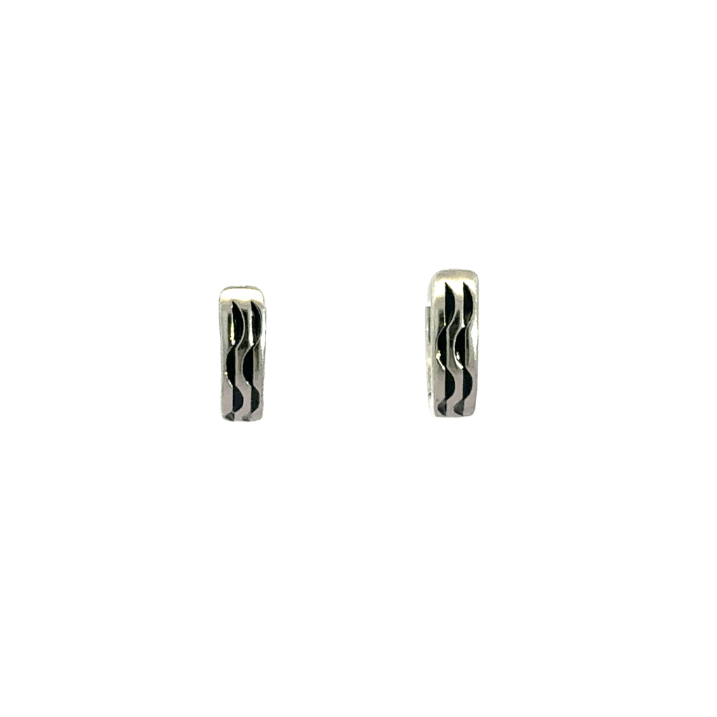 Black Enamel Baali Earring