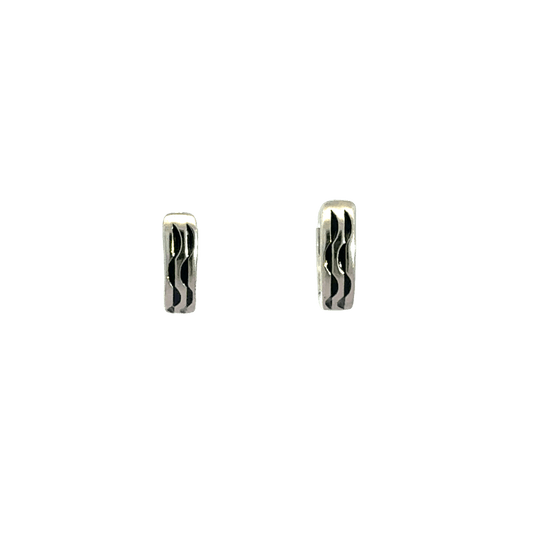 Black Enamel Baali Earring