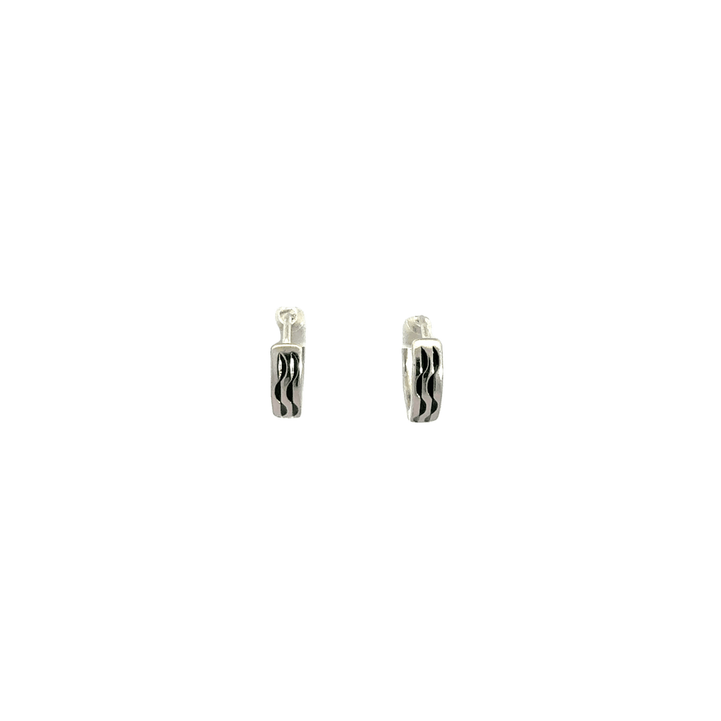 Black Enamel Baali Earring