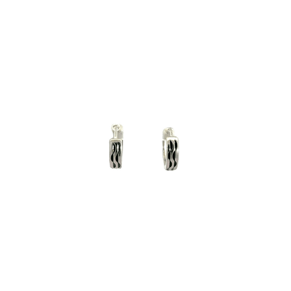 Black Enamel Baali Earring