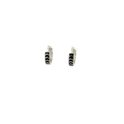 Black Enamel Baali Earring