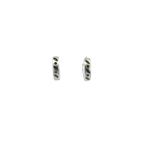Black Enamel Baali Earring