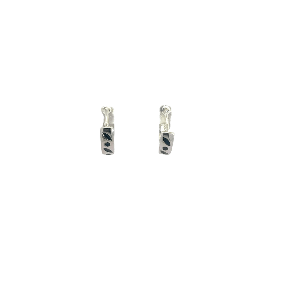 Black Enamel Baali Earring
