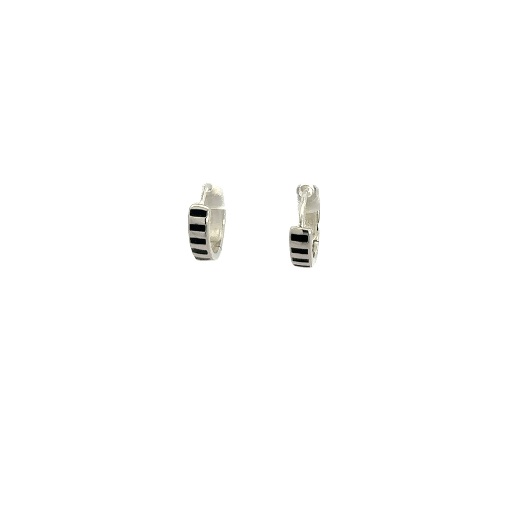 Black Enamel Baali Earring
