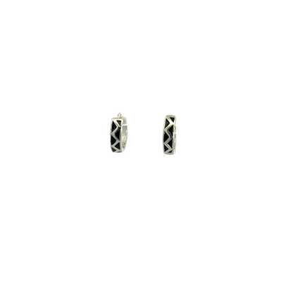Black Enamel Baali Earring