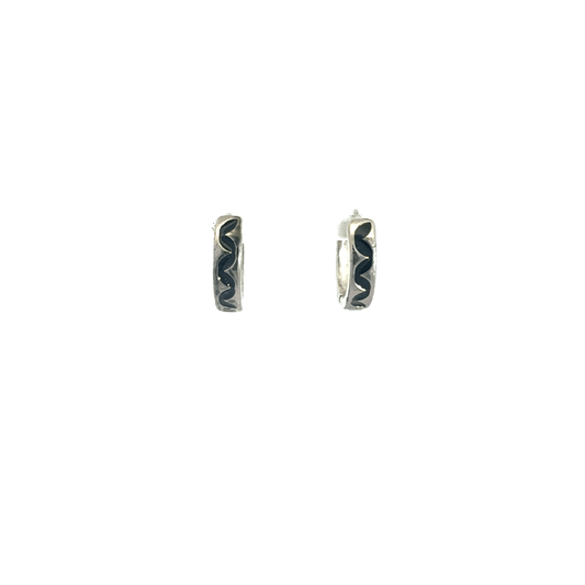 Black Enamel Baali Earring