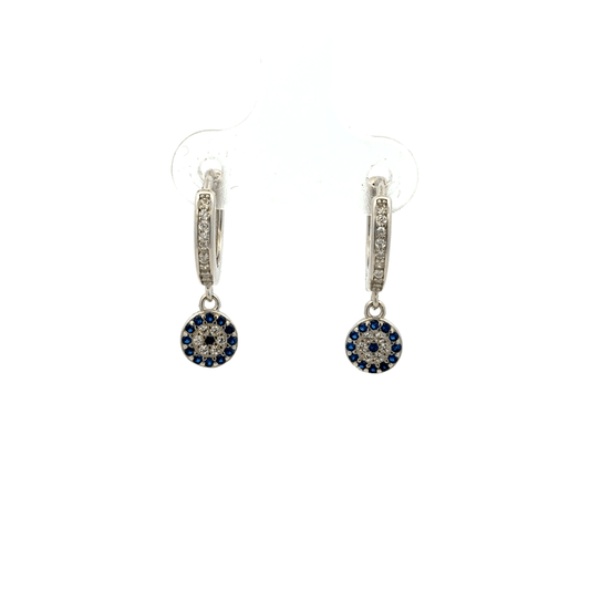 Blue Stone Hanging Baali Earring