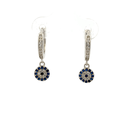 Blue Stone Hanging Baali Earring