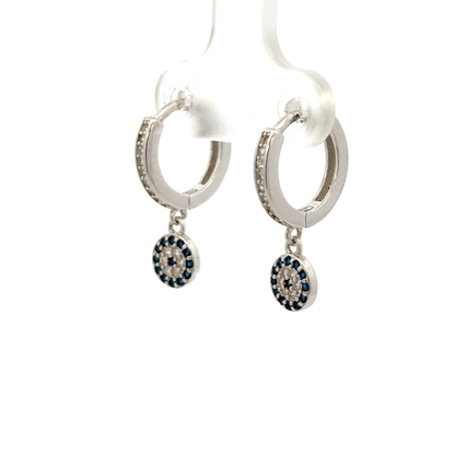 Blue Stone Hanging Baali Earring