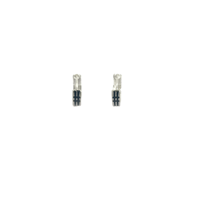 Black Enamel Baali Earring