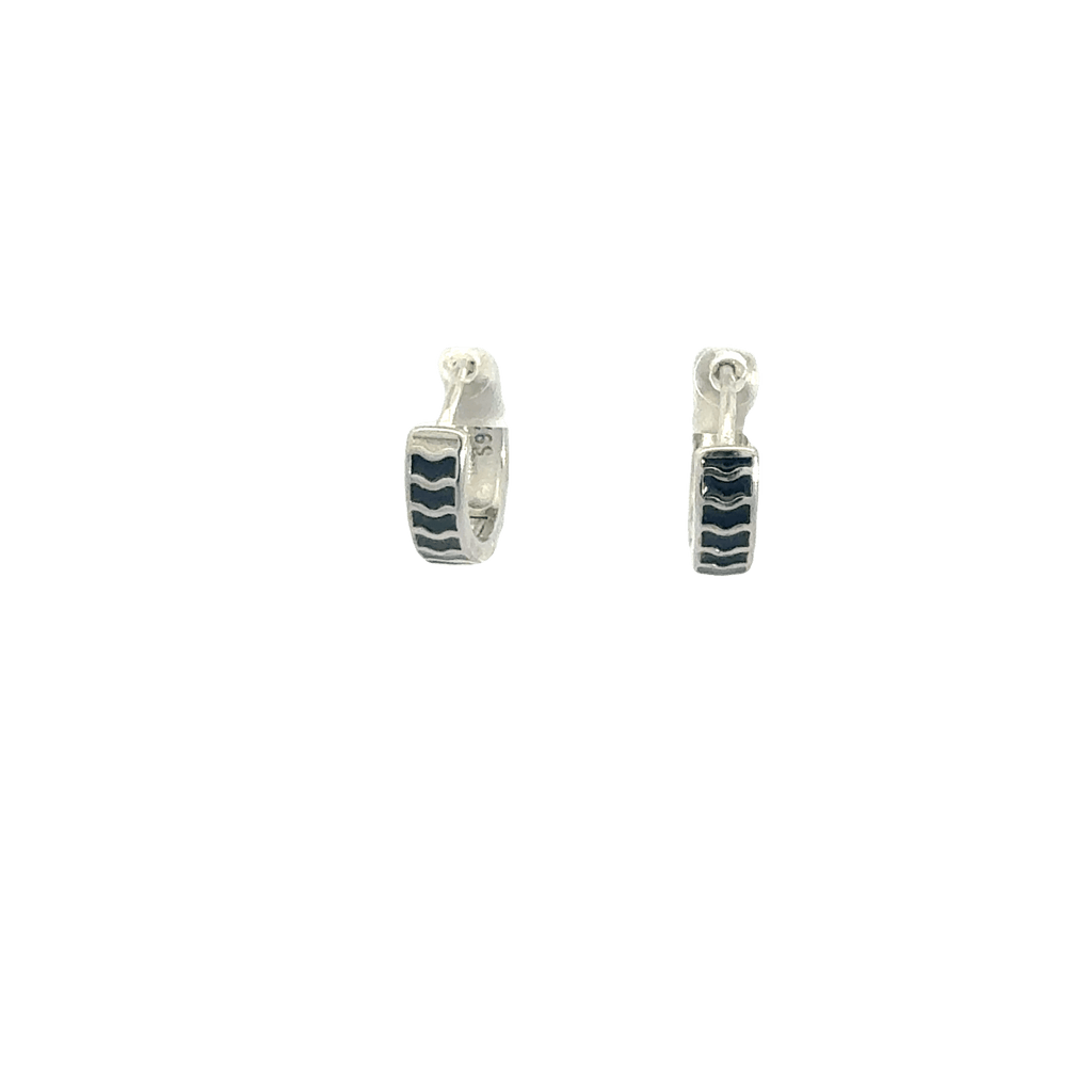 Black Enamel Baali Earring