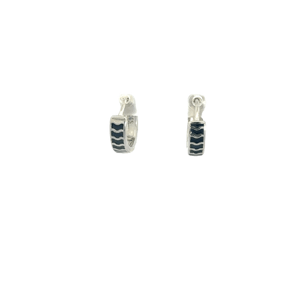 Black Enamel Baali Earring