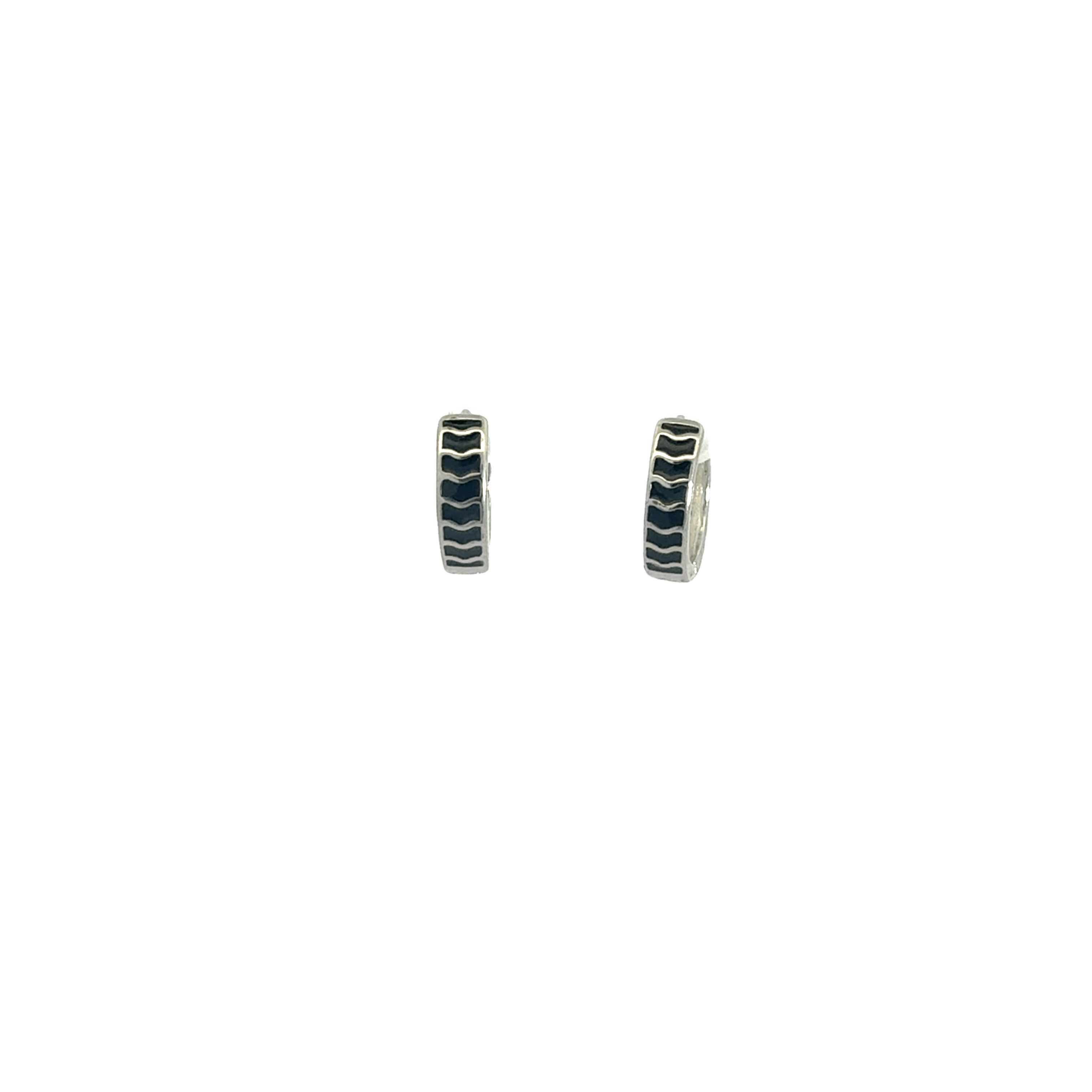 Black Enamel Baali Earring