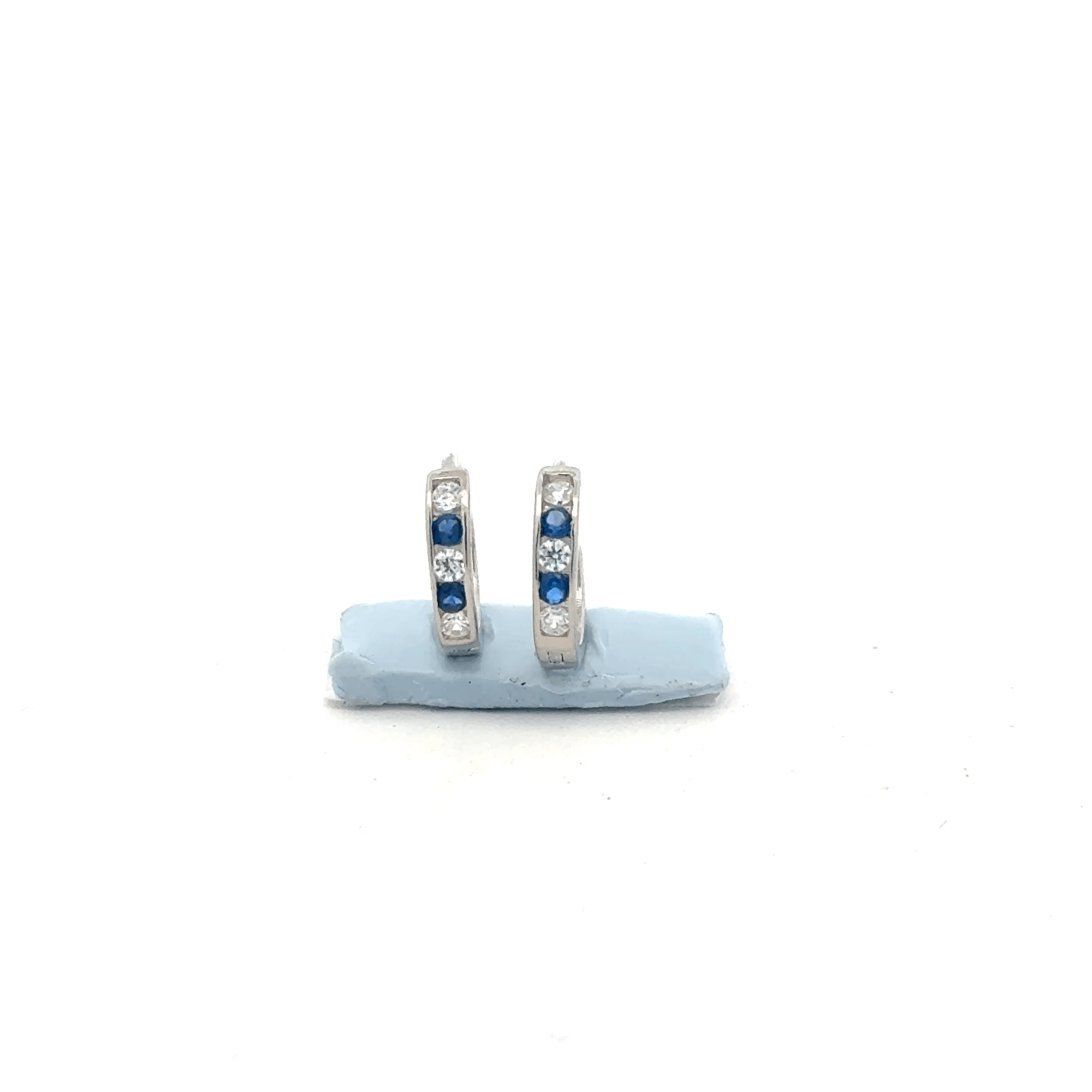Small Blue Color Stone Baali Earring