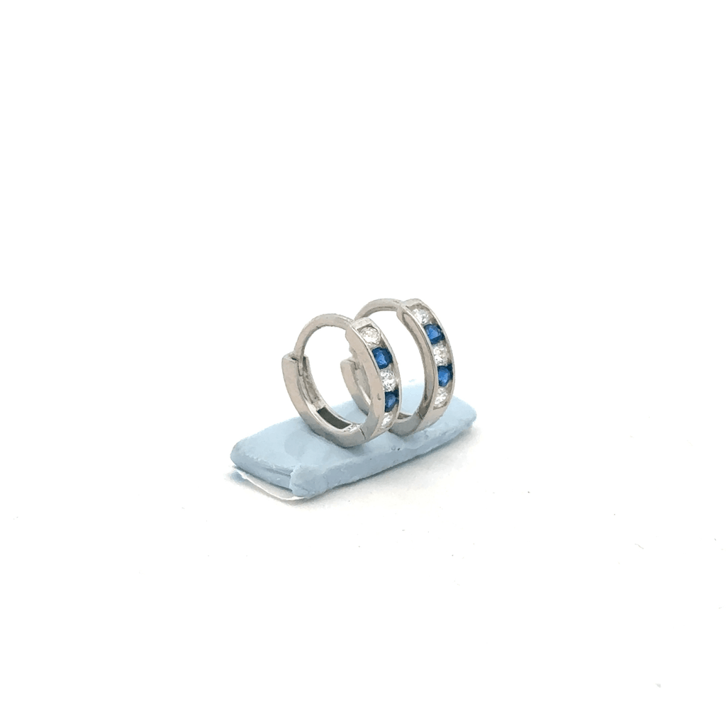 Small Blue Color Stone Baali Earring