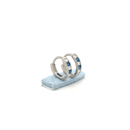 Small Blue Color Stone Baali Earring