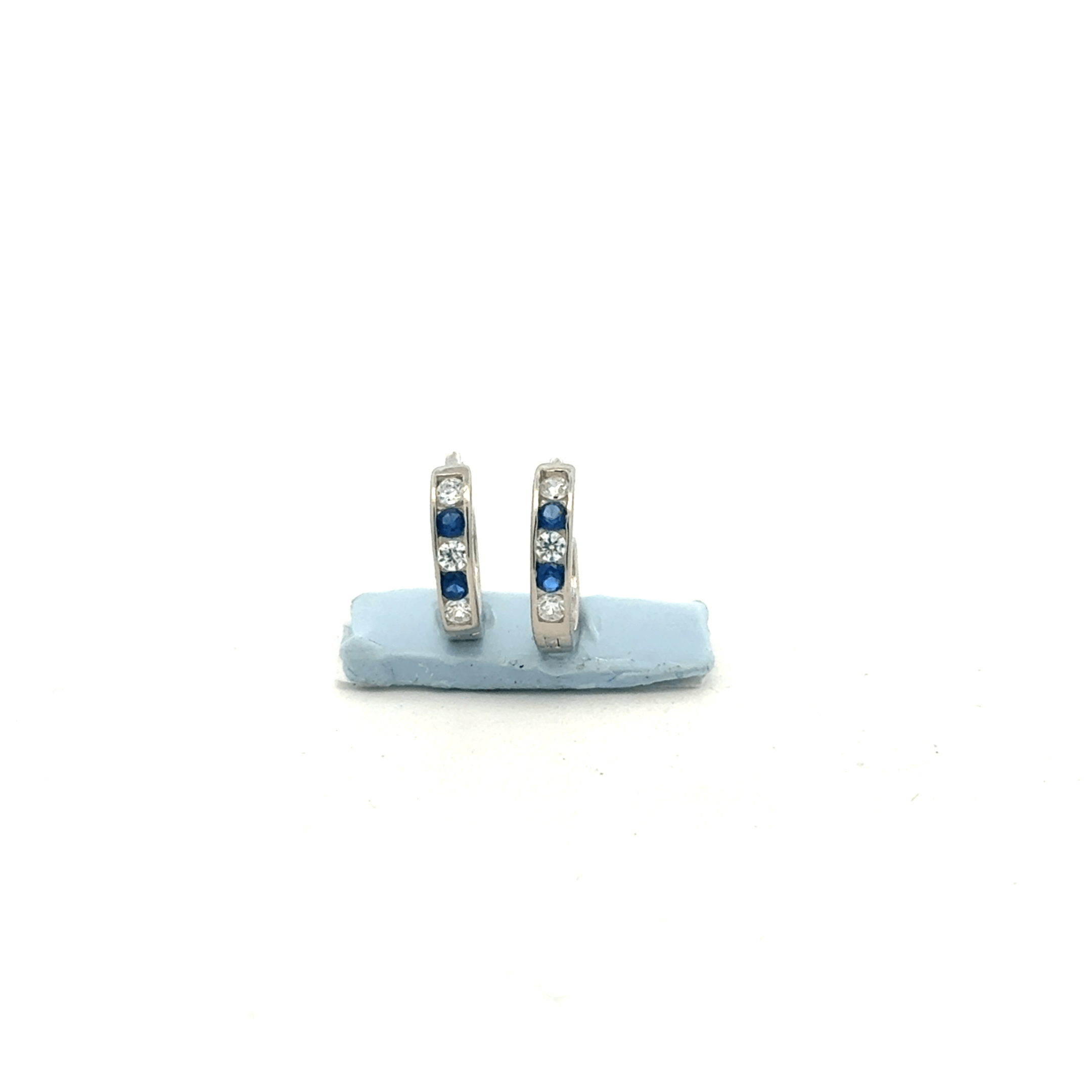 Small Blue Color Stone Baali Earring