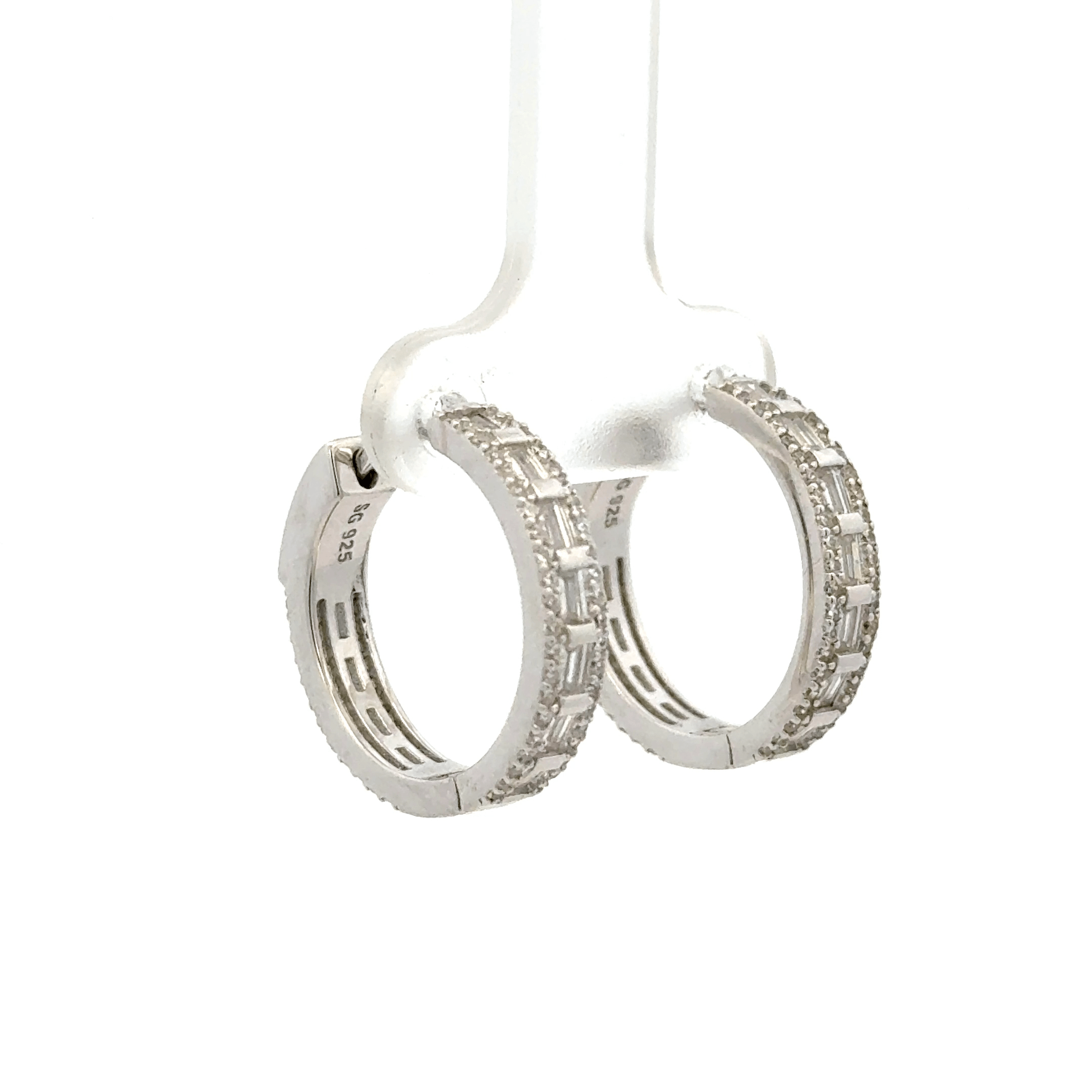 White Stone Baali Earring