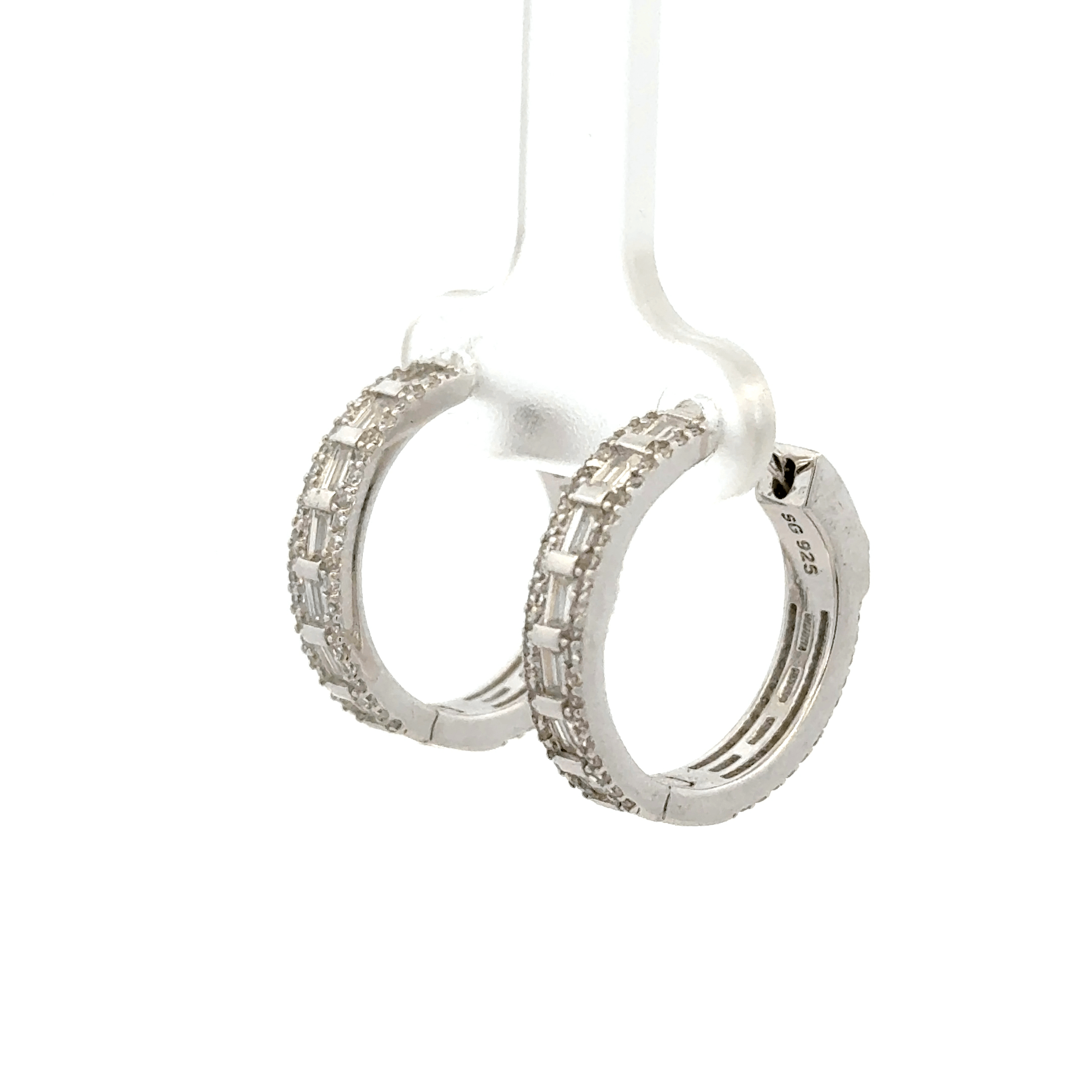 White Stone Baali Earring