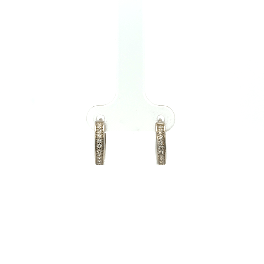 Multistone Baali Hoop Earring
