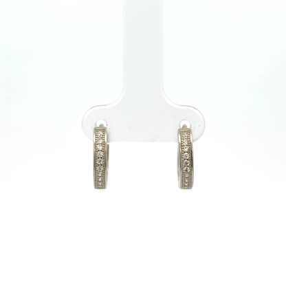 Multistone Baali Hoop Earring