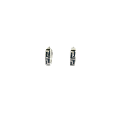Black Enamel Baali Earring