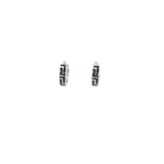 Black Enamel Baali Earring