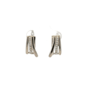 J Stud Hoop Earring