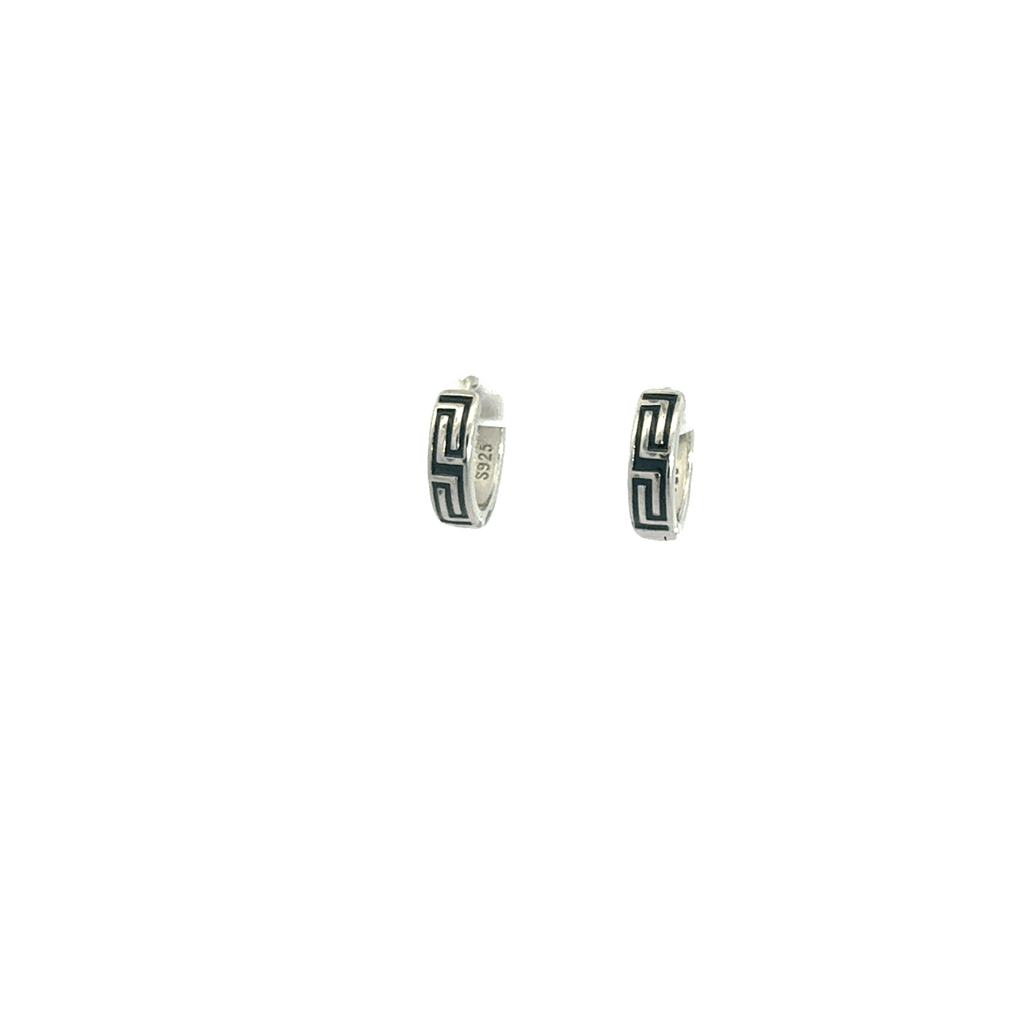 Black Enamel Baali Earring