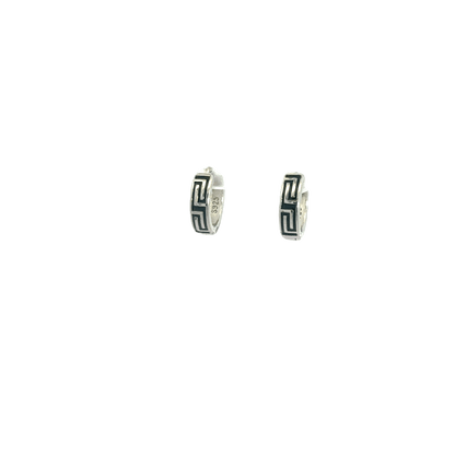 Black Enamel Baali Earring