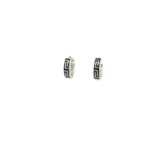 Black Enamel Baali Earring