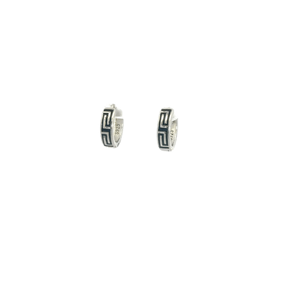 Black Enamel Baali Earring