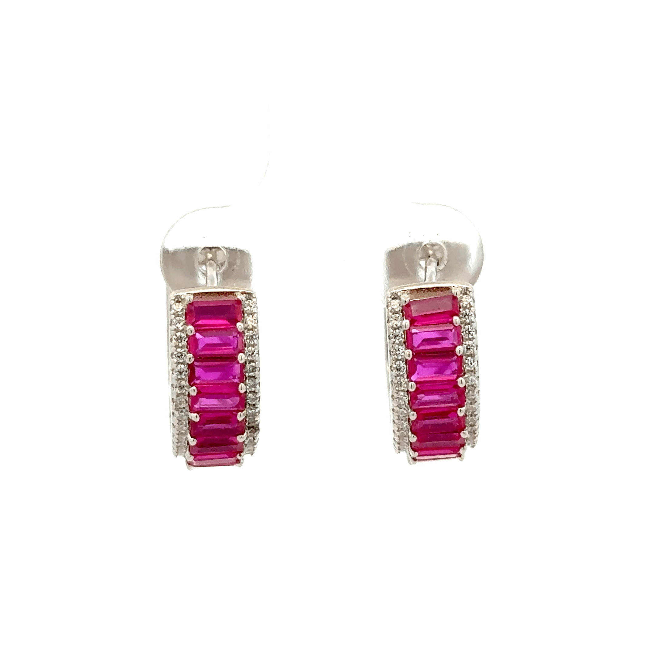 Big Size Red Stone Baali Earring