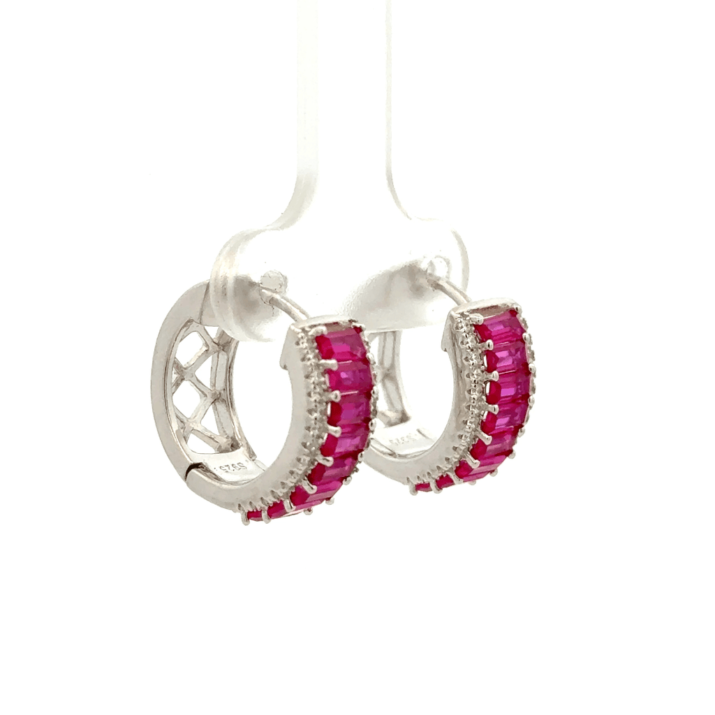 Big Size Red Stone Baali Earring
