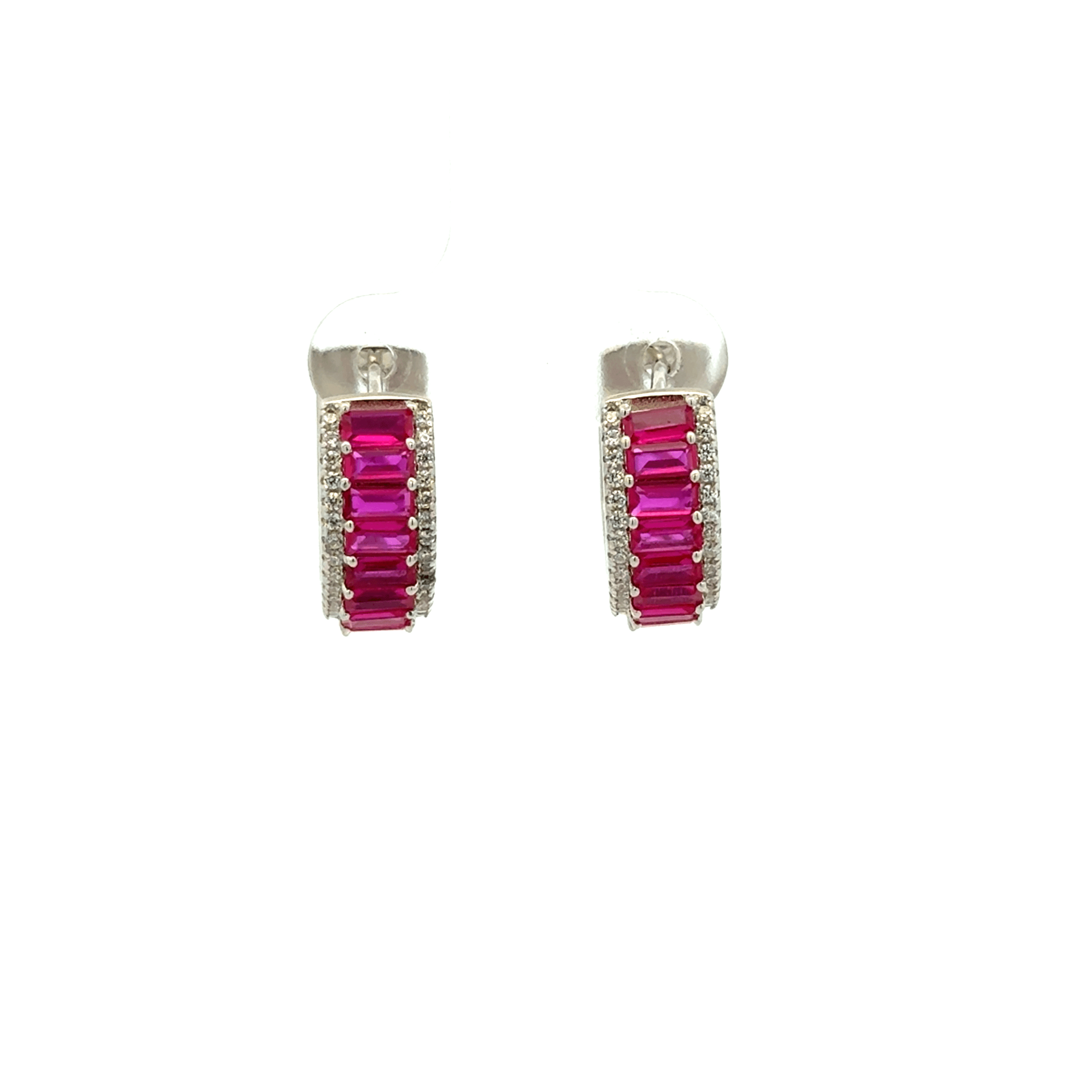 Big Size Red Stone Baali Earring