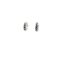 Black Enamel Bali Earring