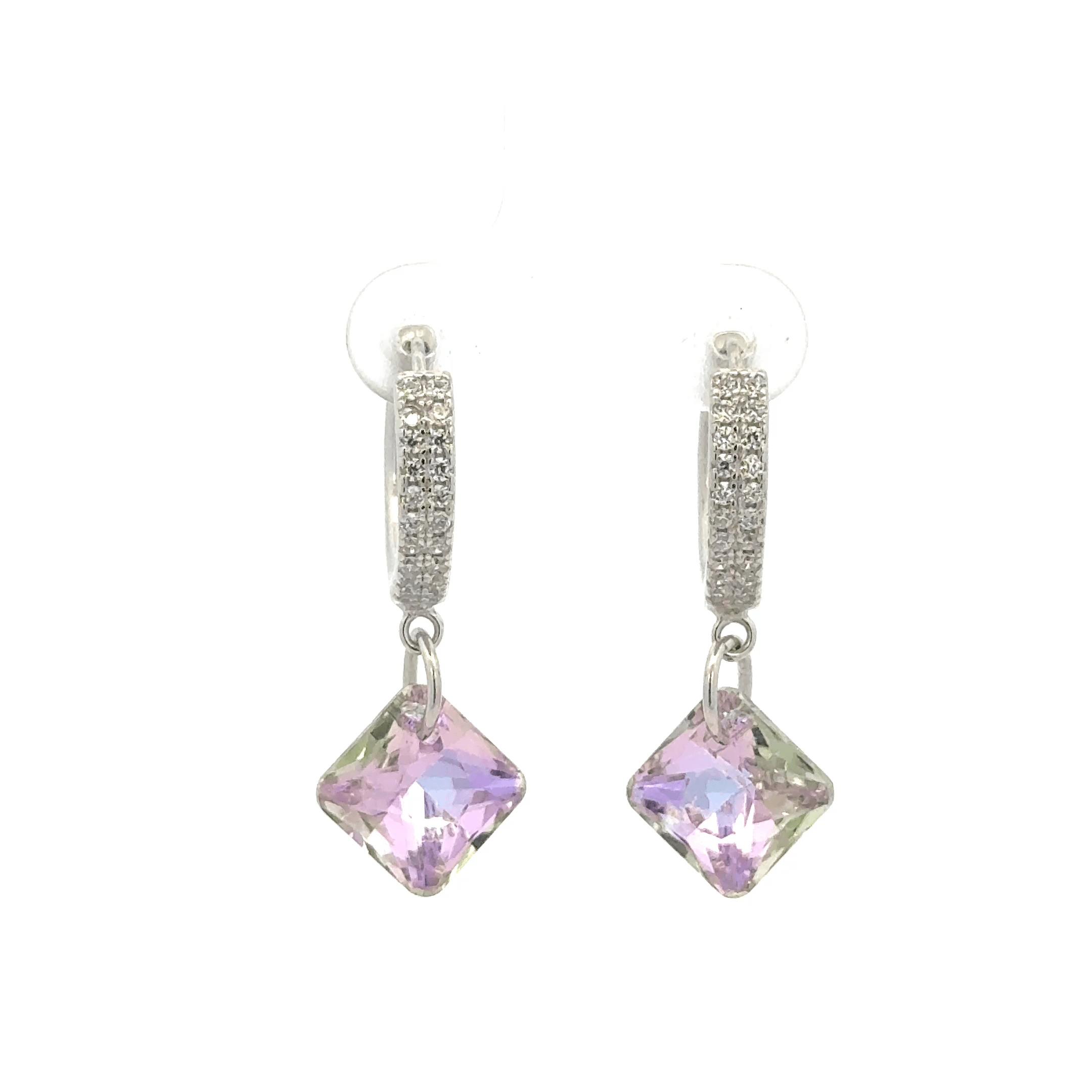 Diamond Rainbow Drops Baali Earring
