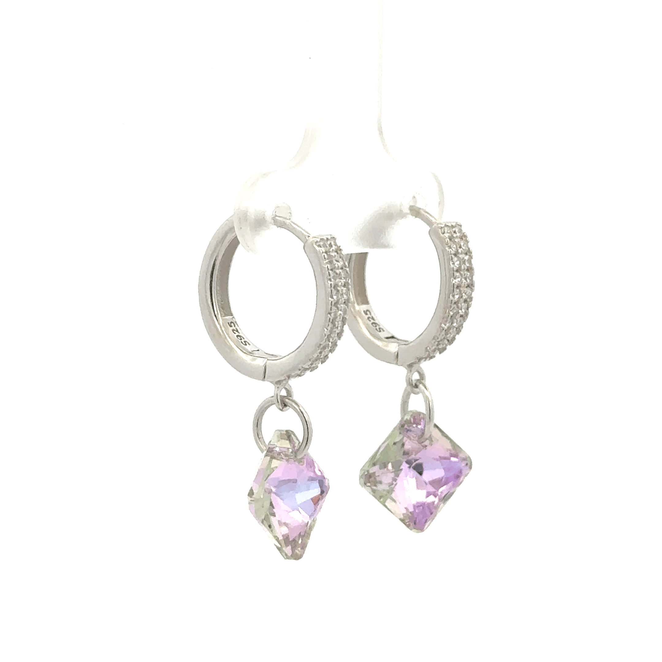 Diamond Rainbow Drops Baali Earring