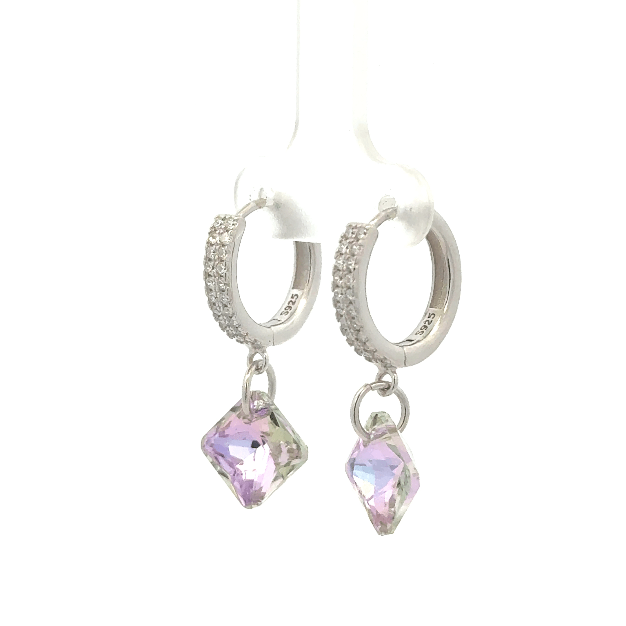 Diamond Rainbow Drops Baali Earring