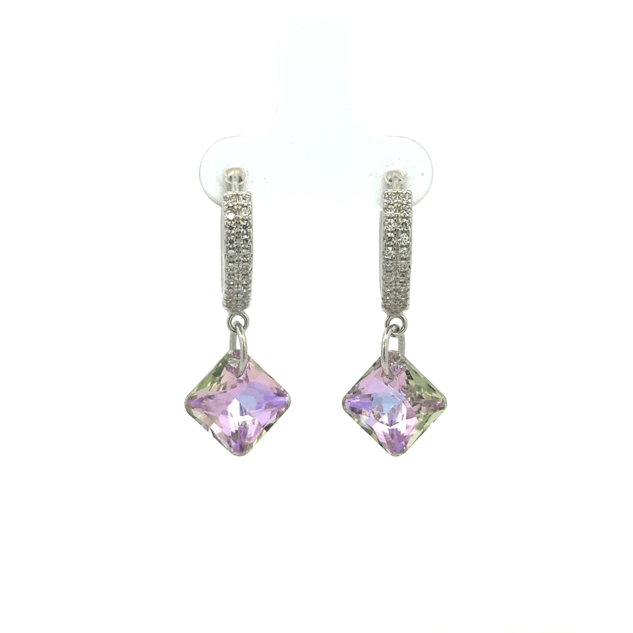 Diamond Rainbow Drops Baali Earring