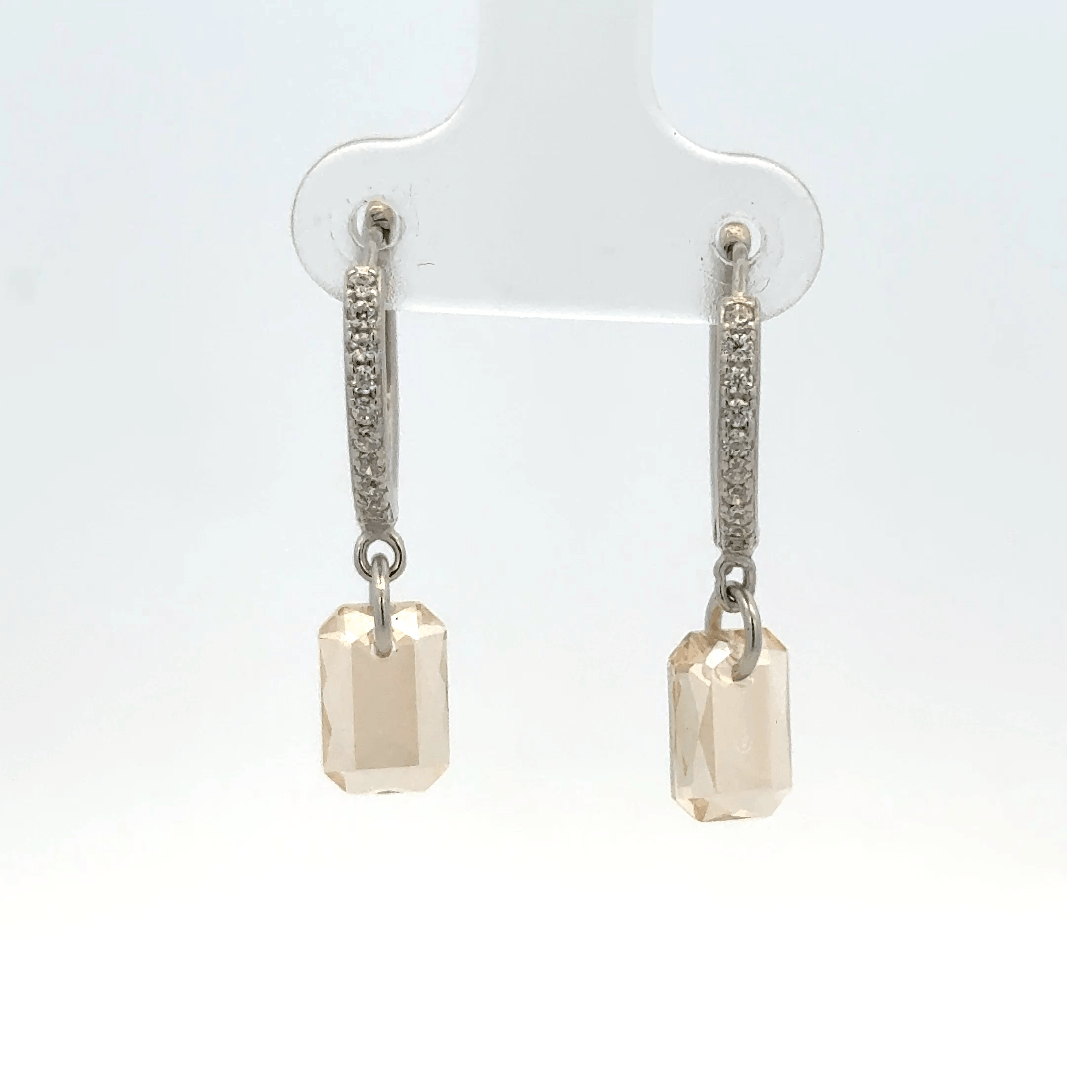 Yellow Stone Drops Baali Earring