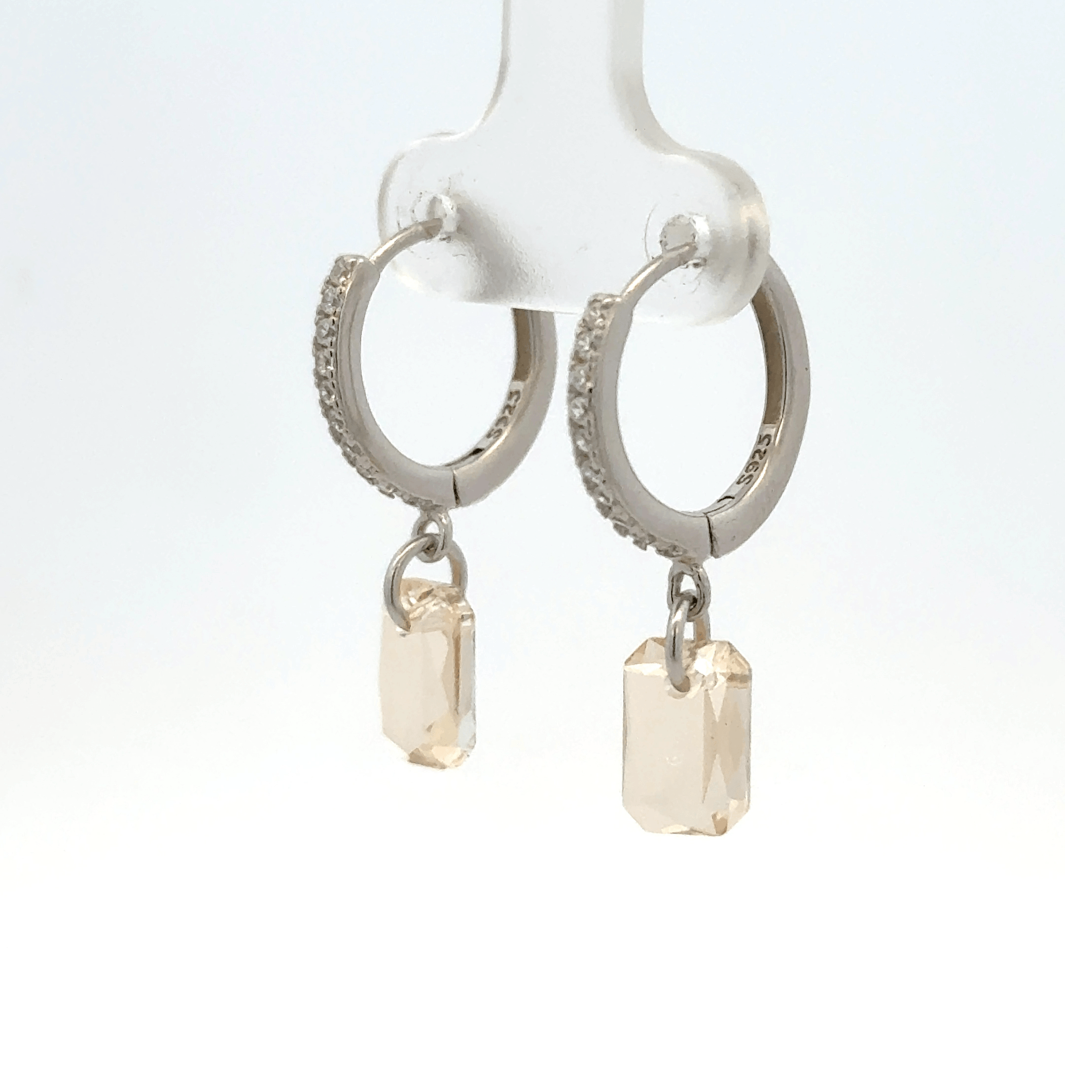Yellow Stone Drops Baali Earring