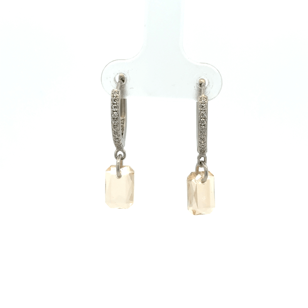 Yellow Stone Drops Baali Earring